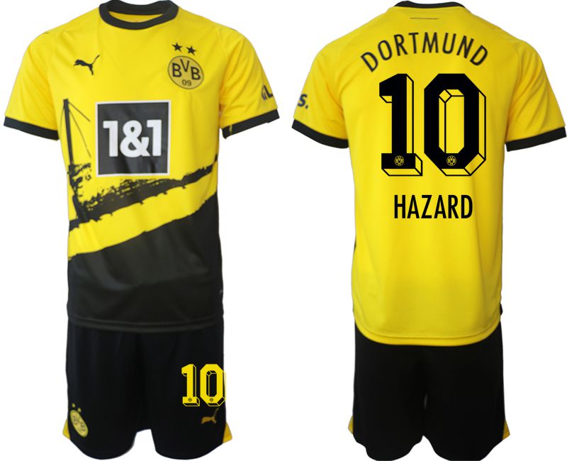 Men 2023-2024 Club Borussia Dortmund home yellow #10 Soccer Jersey->inter milan jersey->Soccer Club Jersey